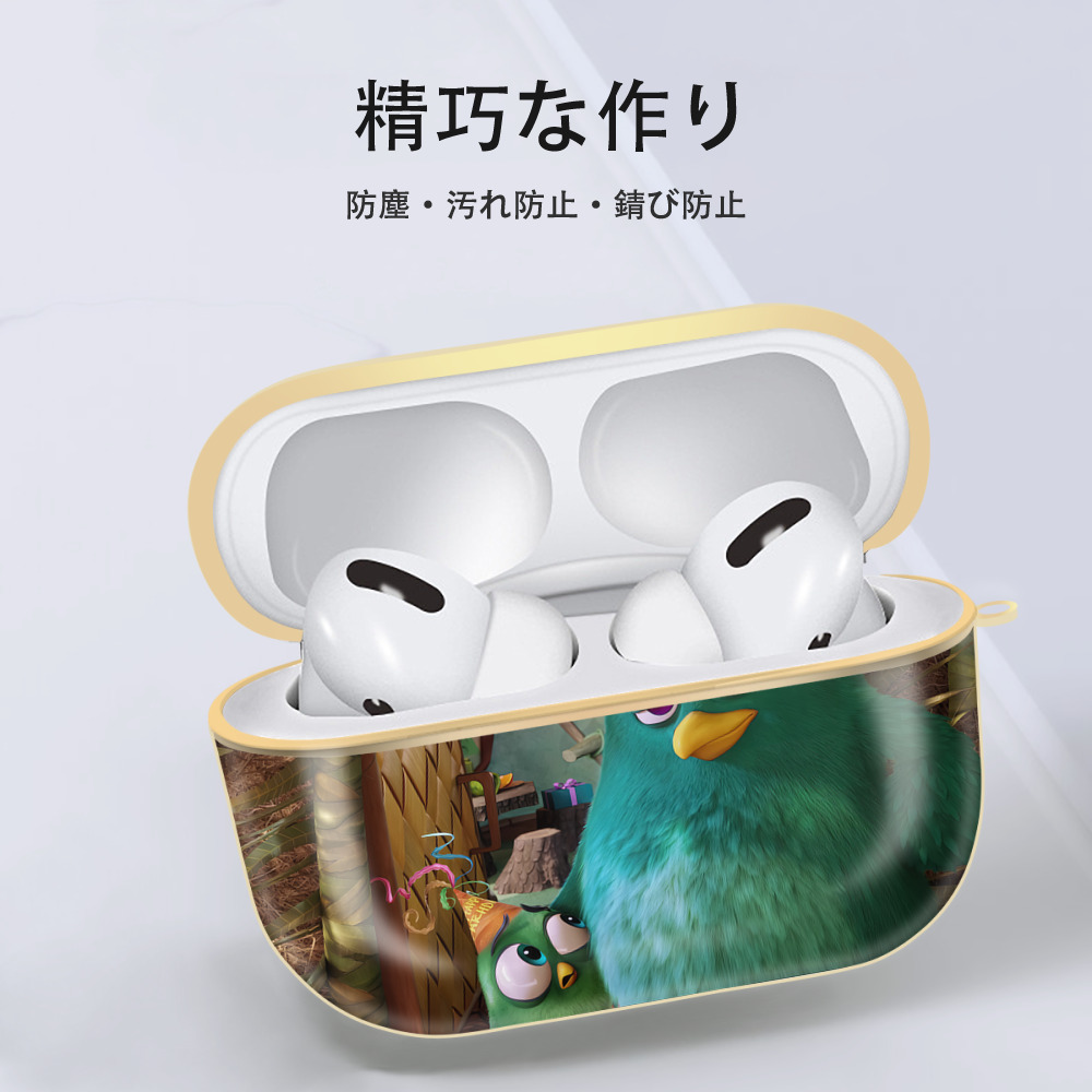 Angry Birds アングリーバード 【AirPods Pro用】ハードシェル保護ケース｜耐衝撃・防指紋・カラビナ付き商品仕様