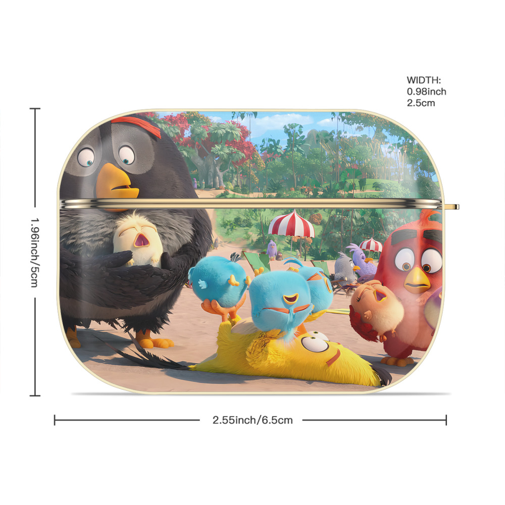 Angry Birds アングリーバード 【AirPods Pro用】ハードシェル保護ケース｜耐衝撃・防指紋・カラビナ付き商品仕様