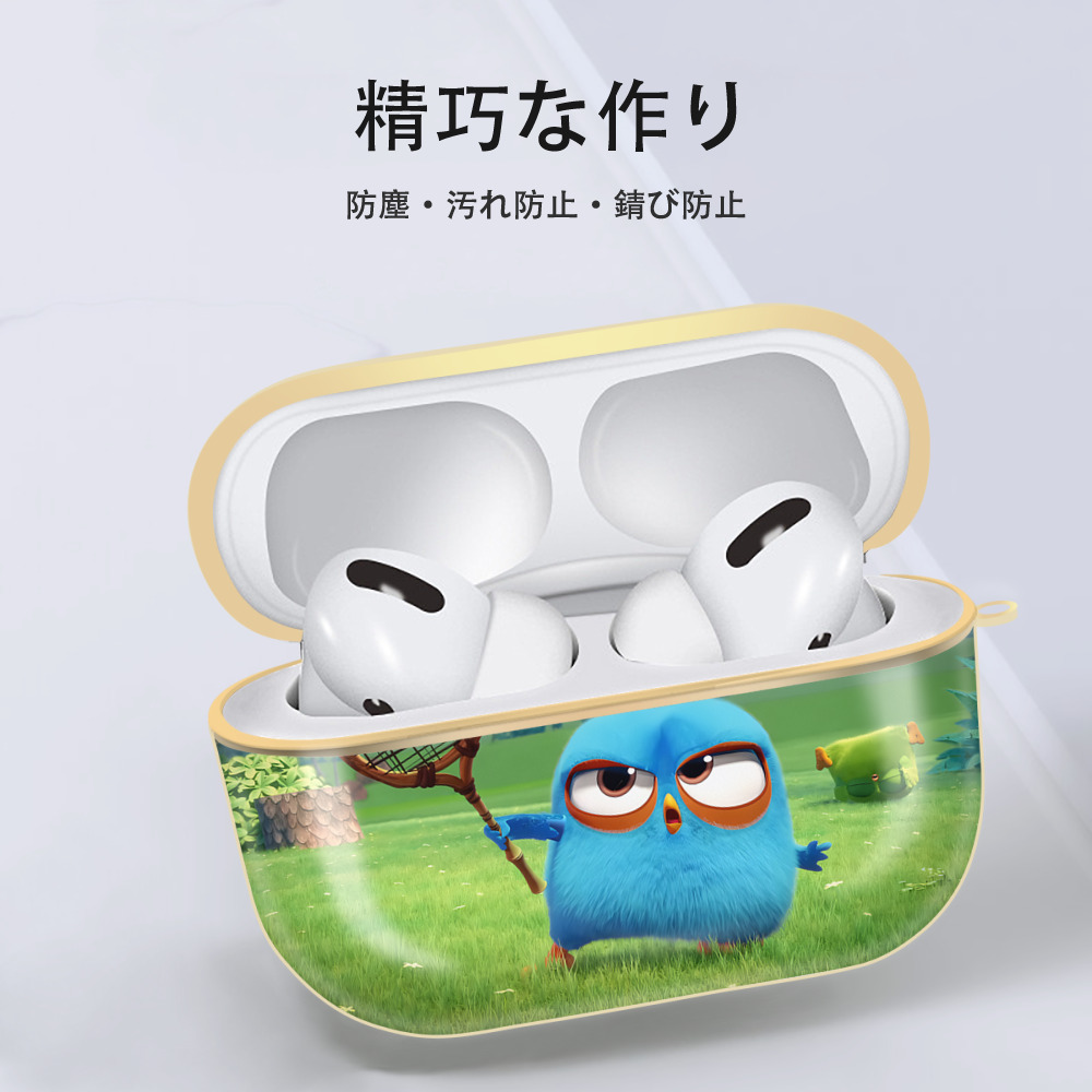 Angry Birds アングリーバード 【AirPods Pro用】ハードシェル保護ケース｜耐衝撃・防指紋・カラビナ付き商品仕様