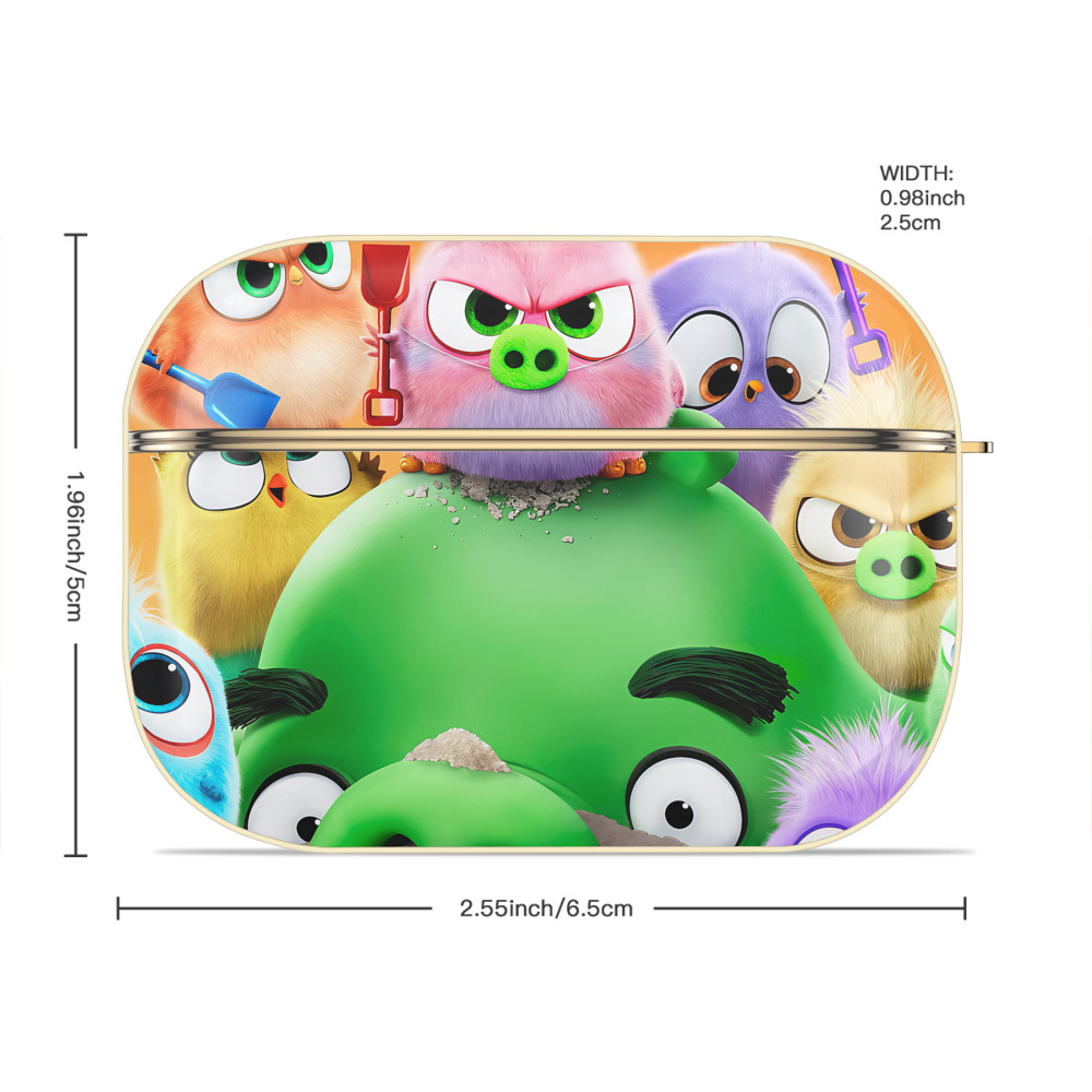 Angry Birds アングリーバード 【AirPods Pro用】ハードシェル保護ケース｜耐衝撃・防指紋・カラビナ付き商品仕様