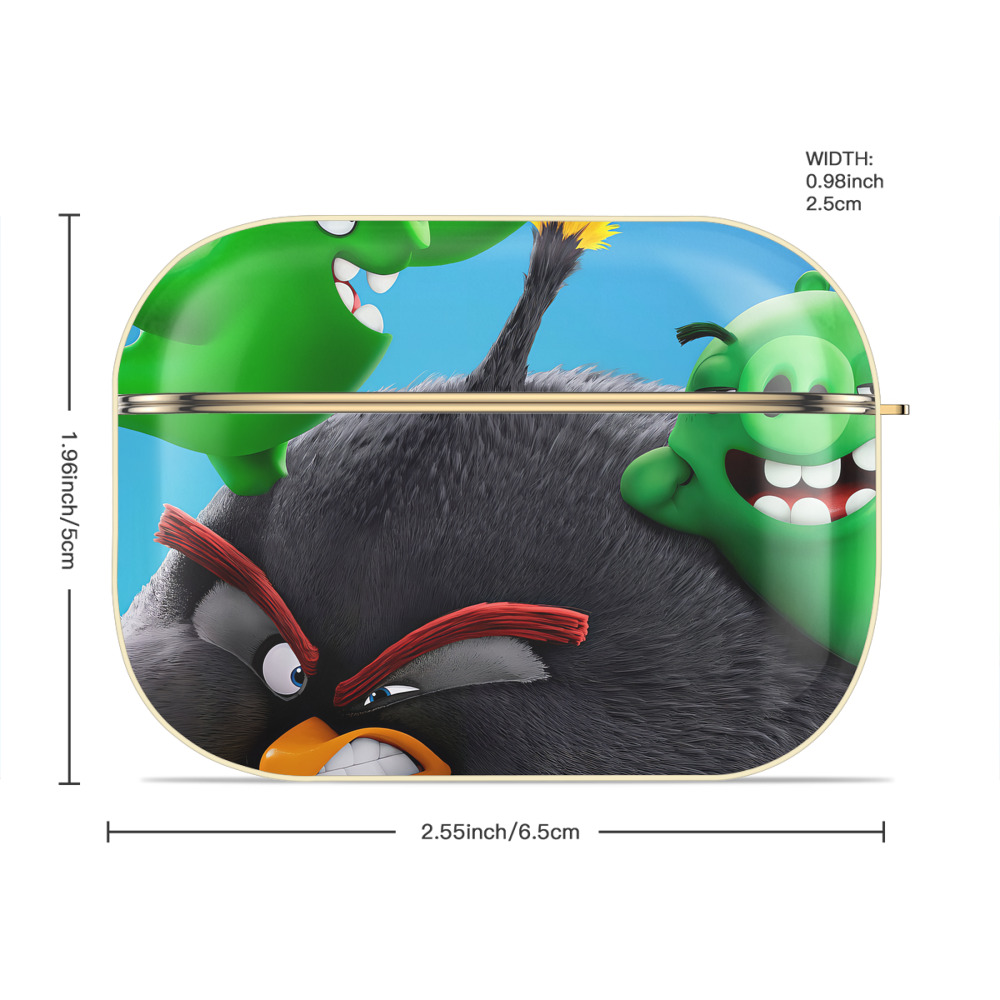 Angry Birds アングリーバード 【AirPods Pro用】ハードシェル保護ケース｜耐衝撃・防指紋・カラビナ付き商品仕様