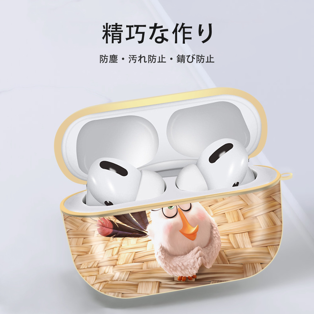 Angry Birds アングリーバード 【AirPods Pro用】ハードシェル保護ケース｜耐衝撃・防指紋・カラビナ付き商品仕様
