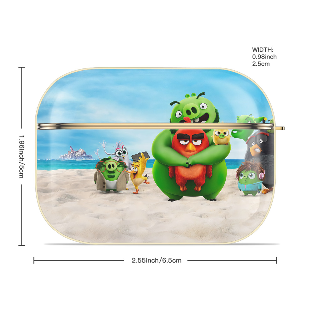 Angry Birds アングリーバード 【AirPods Pro用】ハードシェル保護ケース｜耐衝撃・防指紋・カラビナ付き商品仕様