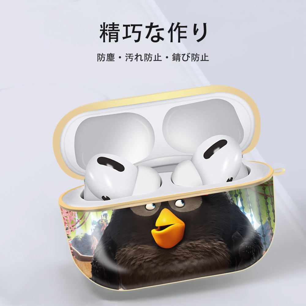 Angry Birds アングリーバード 【AirPods Pro用】ハードシェル保護ケース｜耐衝撃・防指紋・カラビナ付き商品仕様