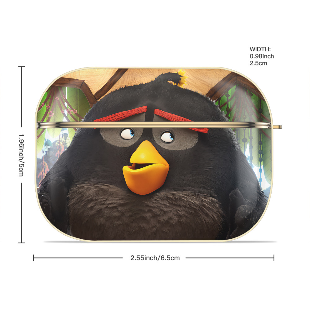 Angry Birds アングリーバード 【AirPods Pro用】ハードシェル保護ケース｜耐衝撃・防指紋・カラビナ付き商品仕様