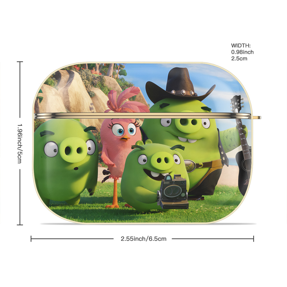 Angry Birds アングリーバード 【AirPods Pro用】ハードシェル保護ケース｜耐衝撃・防指紋・カラビナ付き商品仕様