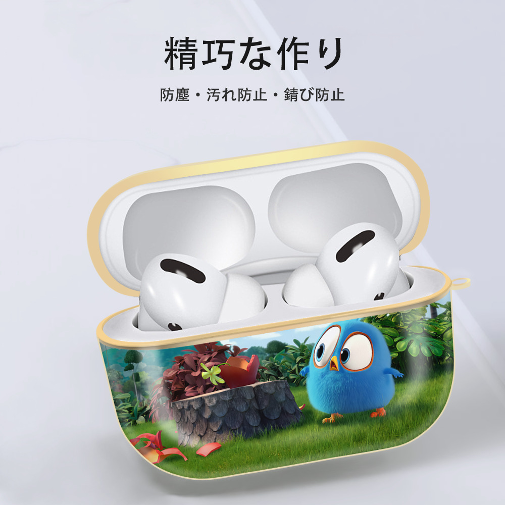 Angry Birds アングリーバード 【AirPods Pro用】ハードシェル保護ケース｜耐衝撃・防指紋・カラビナ付き商品仕様