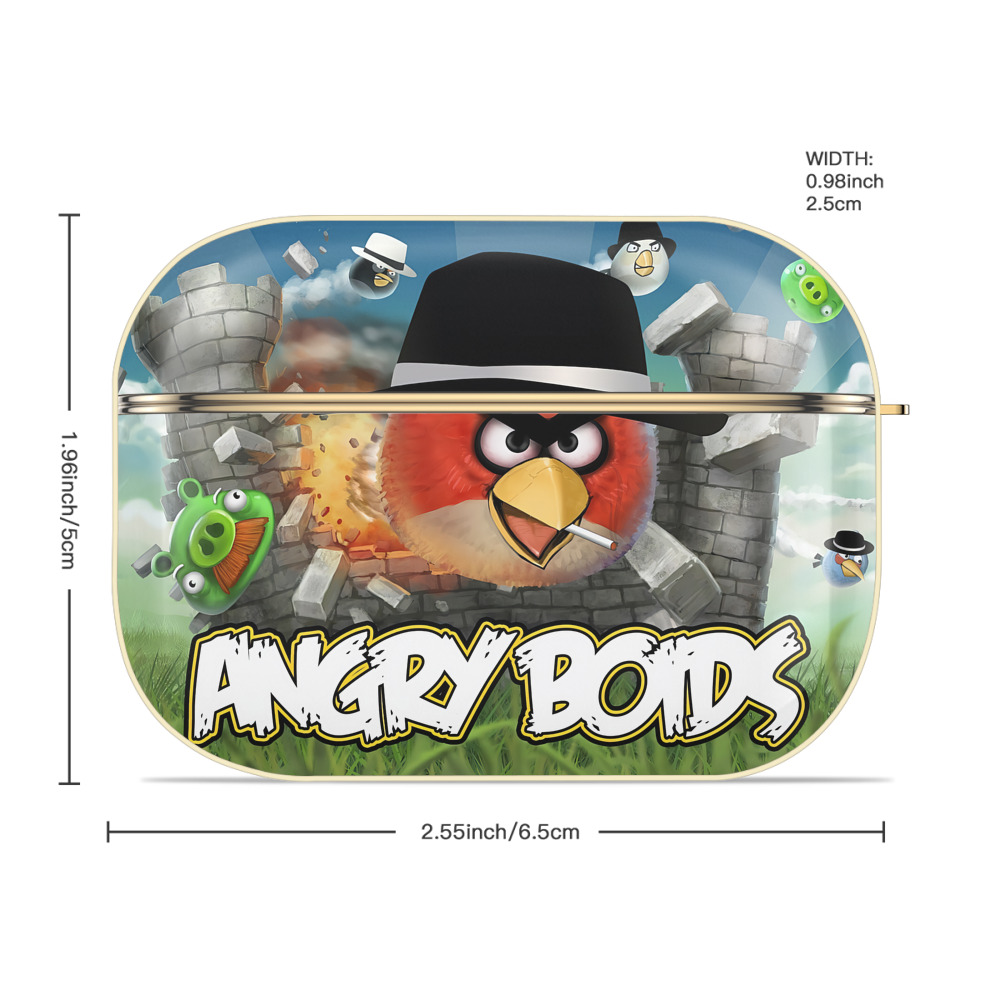 Angry Birds アングリーバード 【AirPods Pro用】ハードシェル保護ケース｜耐衝撃・防指紋・カラビナ付き商品仕様