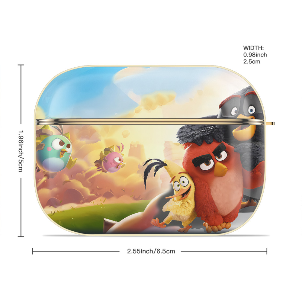Angry Birds アングリーバード 【AirPods Pro用】ハードシェル保護ケース｜耐衝撃・防指紋・カラビナ付き商品仕様
