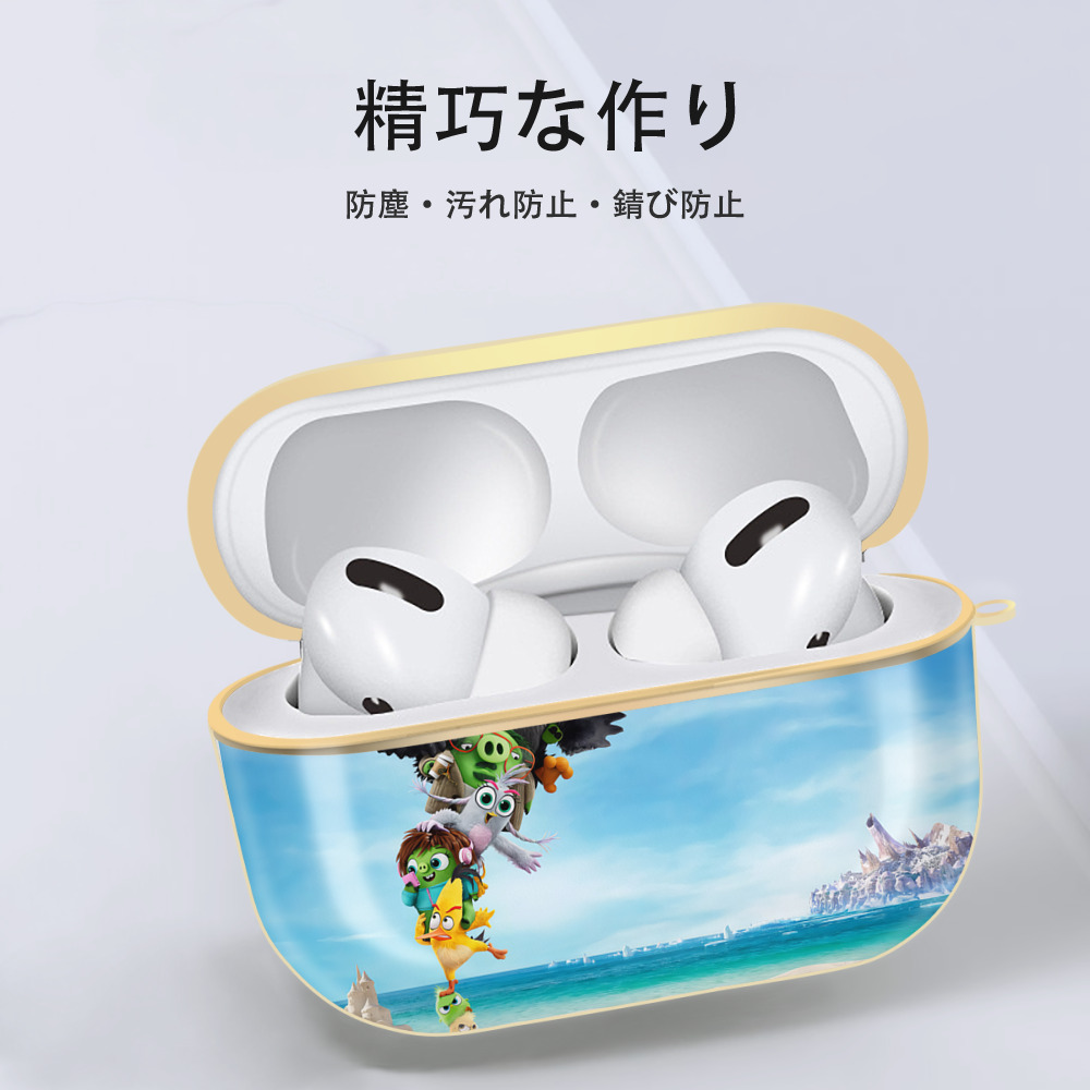 Angry Birds アングリーバード 【AirPods Pro用】ハードシェル保護ケース｜耐衝撃・防指紋・カラビナ付き商品仕様