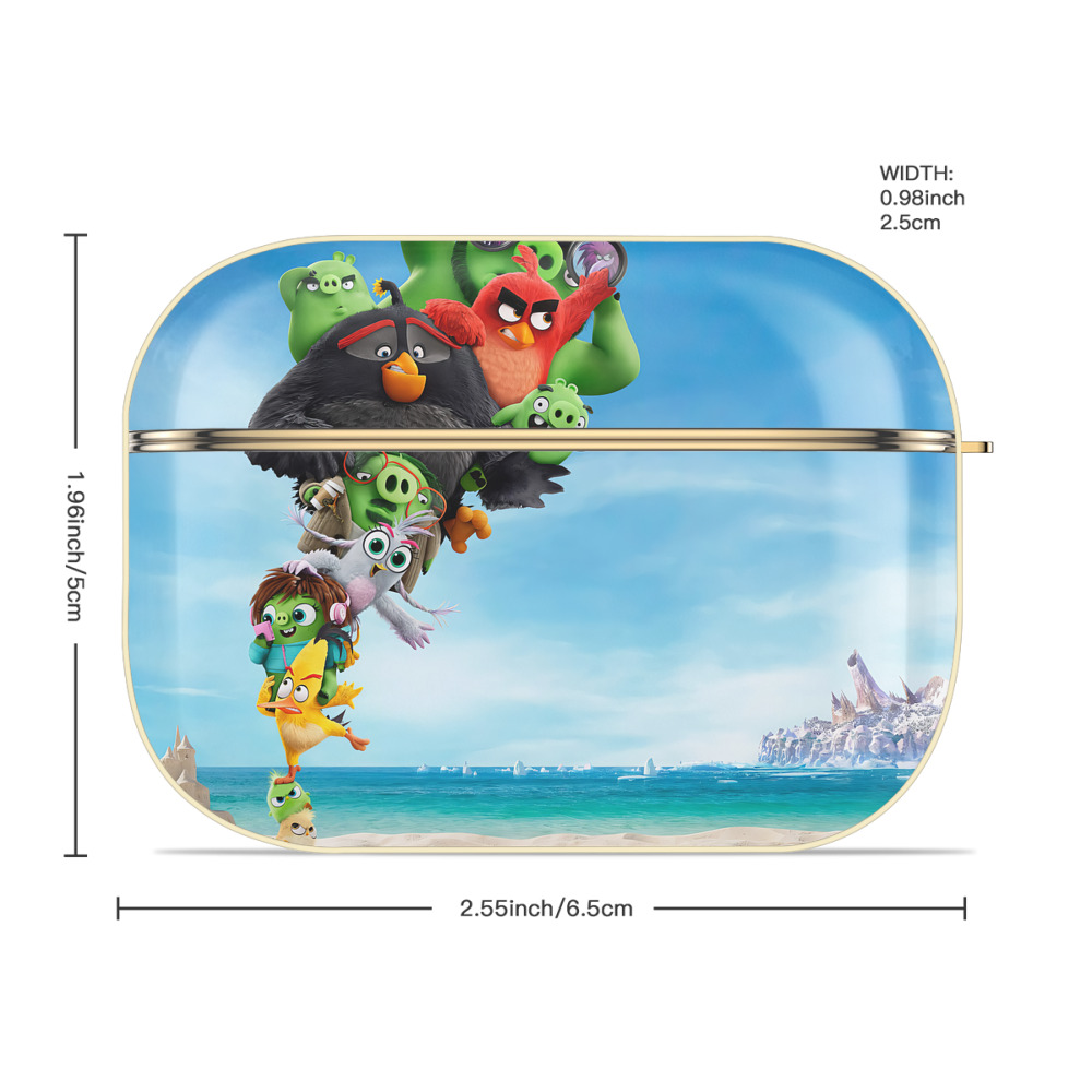 Angry Birds アングリーバード 【AirPods Pro用】ハードシェル保護ケース｜耐衝撃・防指紋・カラビナ付き商品仕様