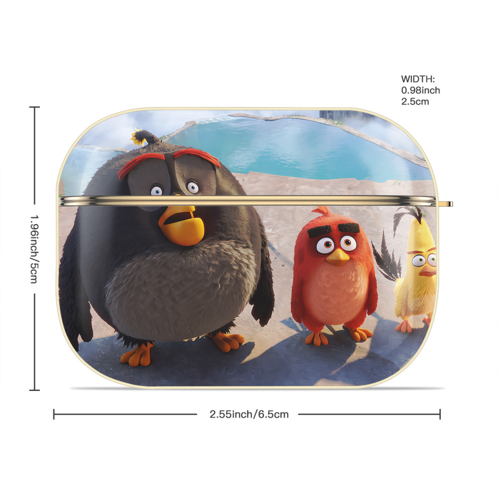 Angry Birds アングリーバード 【AirPods Pro用】ハードシェル保護ケース｜耐衝撃・防指紋・カラビナ付き商品仕様