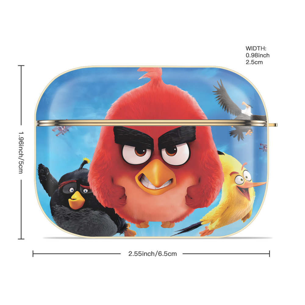 Angry Birds アングリーバード 【AirPods Pro用】ハードシェル保護ケース｜耐衝撃・防指紋・カラビナ付き商品仕様