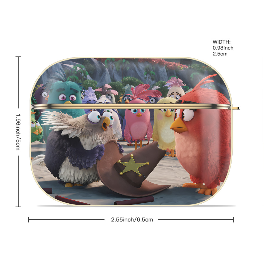 Angry Birds アングリーバード 【AirPods Pro用】ハードシェル保護ケース｜耐衝撃・防指紋・カラビナ付き商品仕様