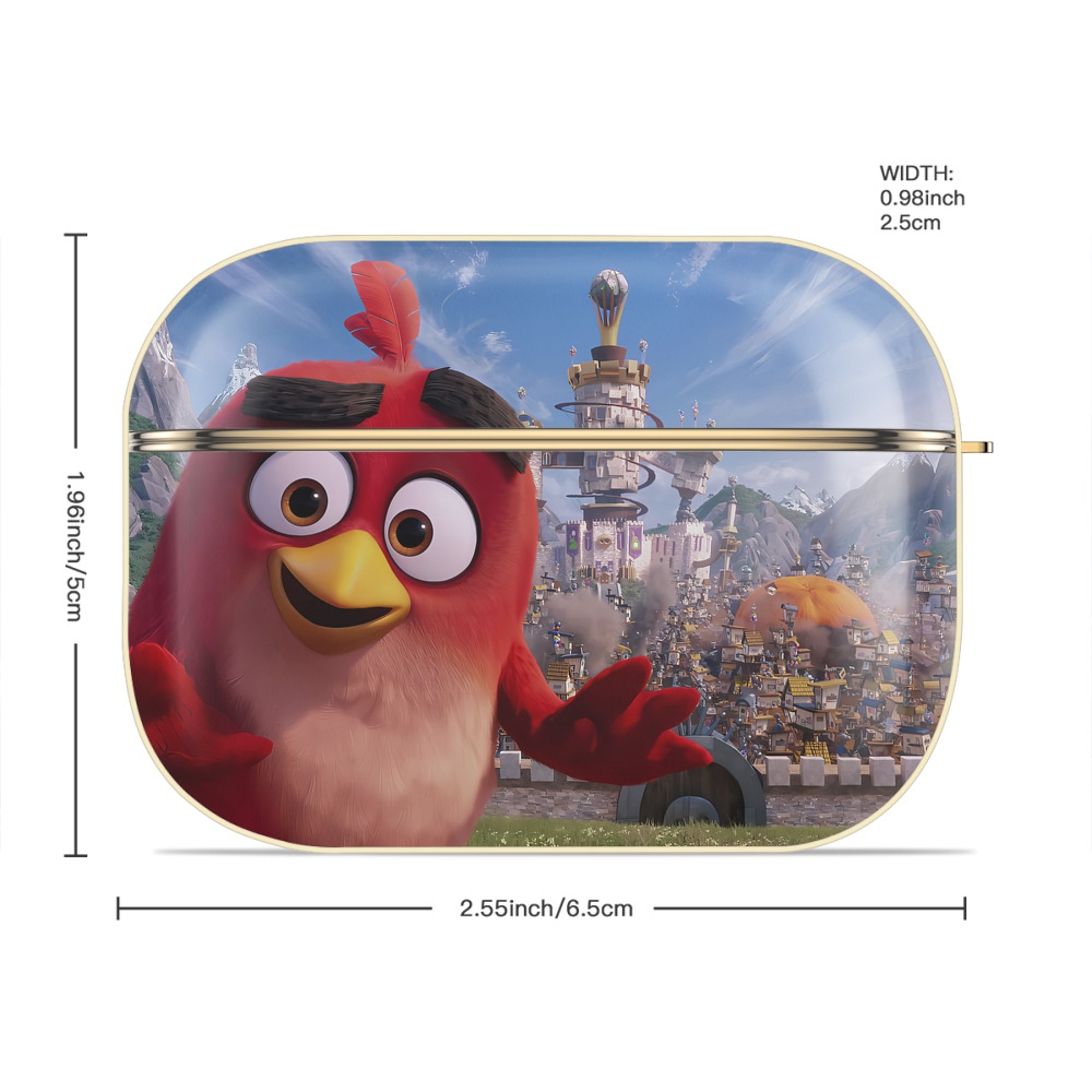 Angry Birds アングリーバード 【AirPods Pro用】ハードシェル保護ケース｜耐衝撃・防指紋・カラビナ付き商品仕様