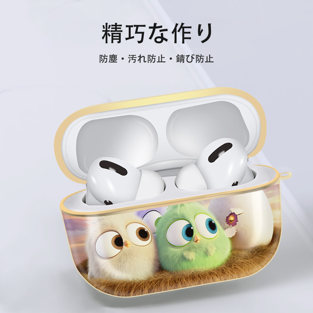 Angry Birds アングリーバード 【AirPods Pro用】ハードシェル保護ケース｜耐衝撃・防指紋・カラビナ付き商品仕様
