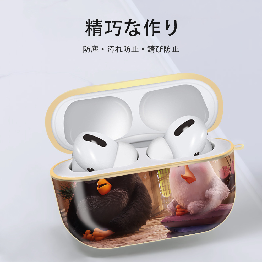 Angry Birds アングリーバード 【AirPods Pro用】ハードシェル保護ケース｜耐衝撃・防指紋・カラビナ付き商品仕様