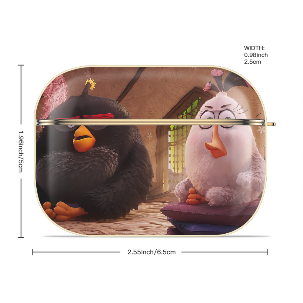 Angry Birds アングリーバード 【AirPods Pro用】ハードシェル保護ケース｜耐衝撃・防指紋・カラビナ付き商品仕様