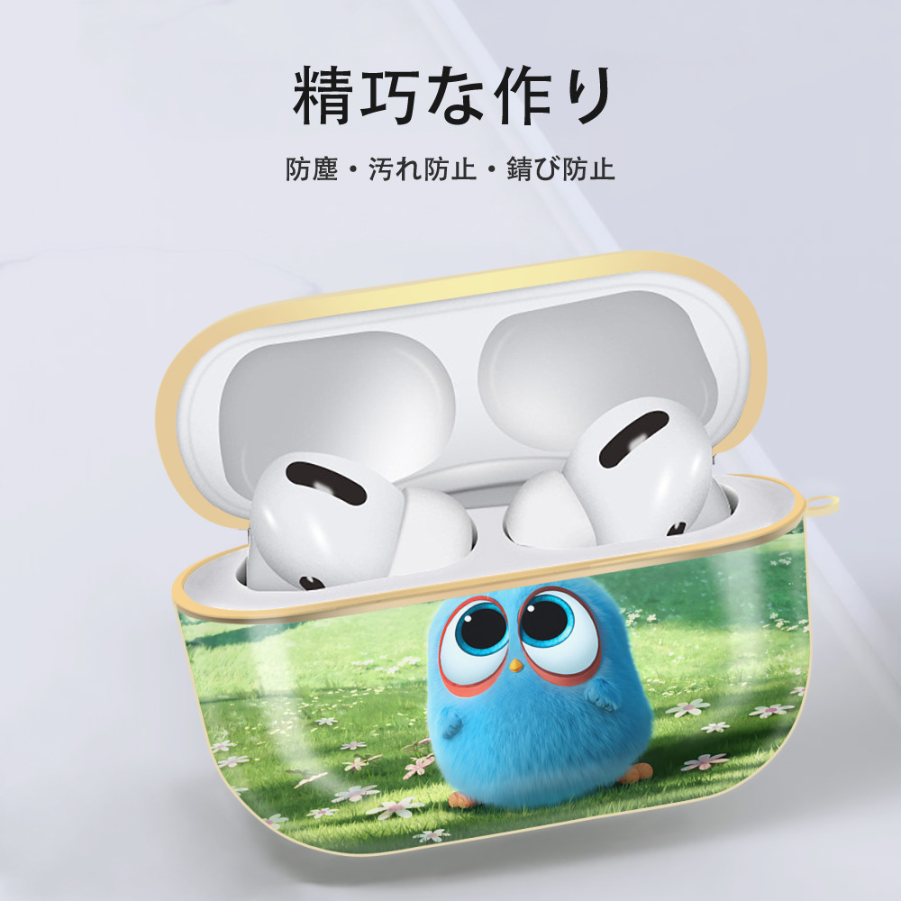 Angry Birds アングリーバード 【AirPods Pro用】ハードシェル保護ケース｜耐衝撃・防指紋・カラビナ付き商品仕様