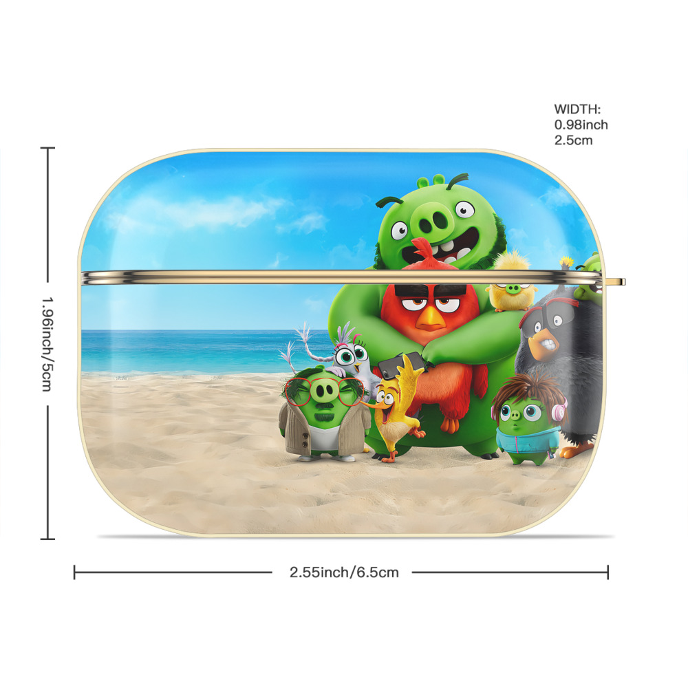 Angry Birds アングリーバード 【AirPods Pro用】ハードシェル保護ケース｜耐衝撃・防指紋・カラビナ付き商品仕様