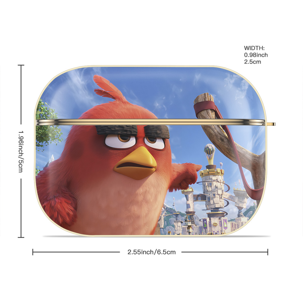 Angry Birds アングリーバード 【AirPods Pro用】ハードシェル保護ケース｜耐衝撃・防指紋・カラビナ付き商品仕様