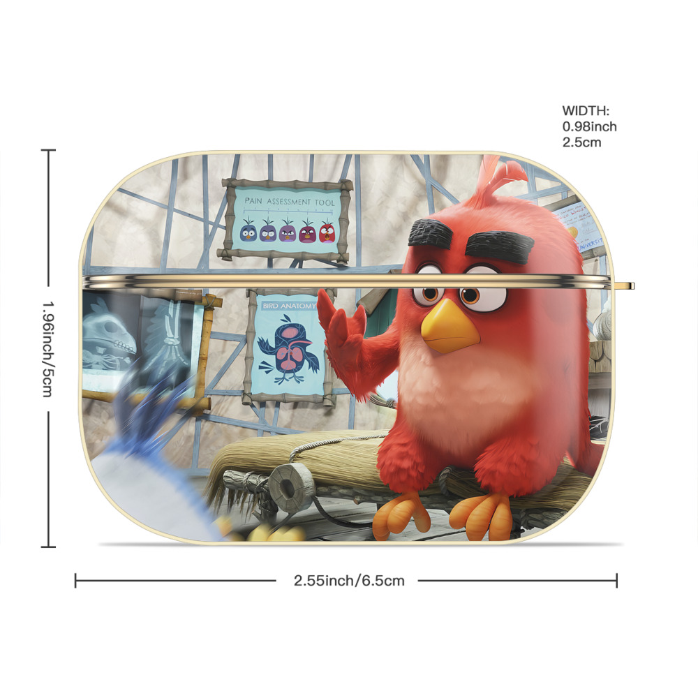 Angry Birds アングリーバード 【AirPods Pro用】ハードシェル保護ケース｜耐衝撃・防指紋・カラビナ付き商品仕様