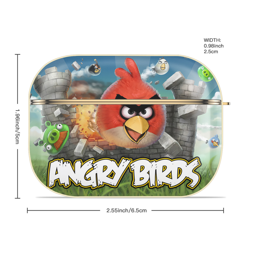 Angry Birds アングリーバード 【AirPods Pro用】ハードシェル保護ケース｜耐衝撃・防指紋・カラビナ付き商品仕様