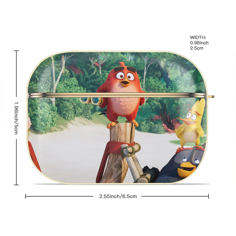 Angry Birds アングリーバード 【AirPods Pro用】ハードシェル保護ケース｜耐衝撃・防指紋・カラビナ付き商品仕様