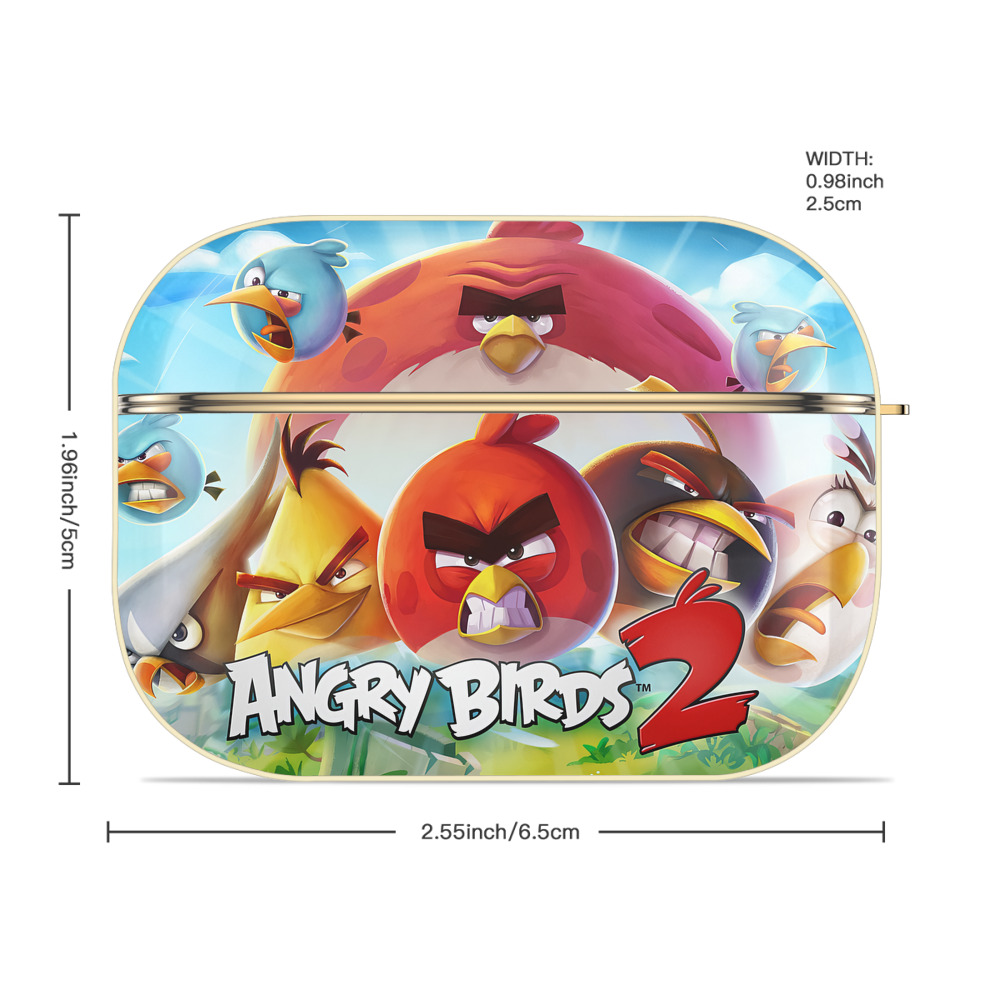 Angry Birds アングリーバード 【AirPods Pro用】ハードシェル保護ケース｜耐衝撃・防指紋・カラビナ付き商品仕様