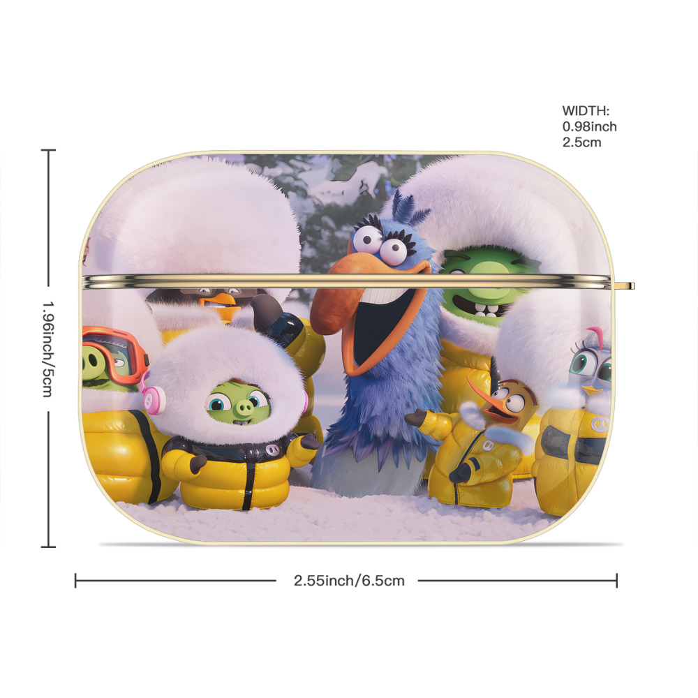 Angry Birds アングリーバード 【AirPods Pro用】ハードシェル保護ケース｜耐衝撃・防指紋・カラビナ付き商品仕様