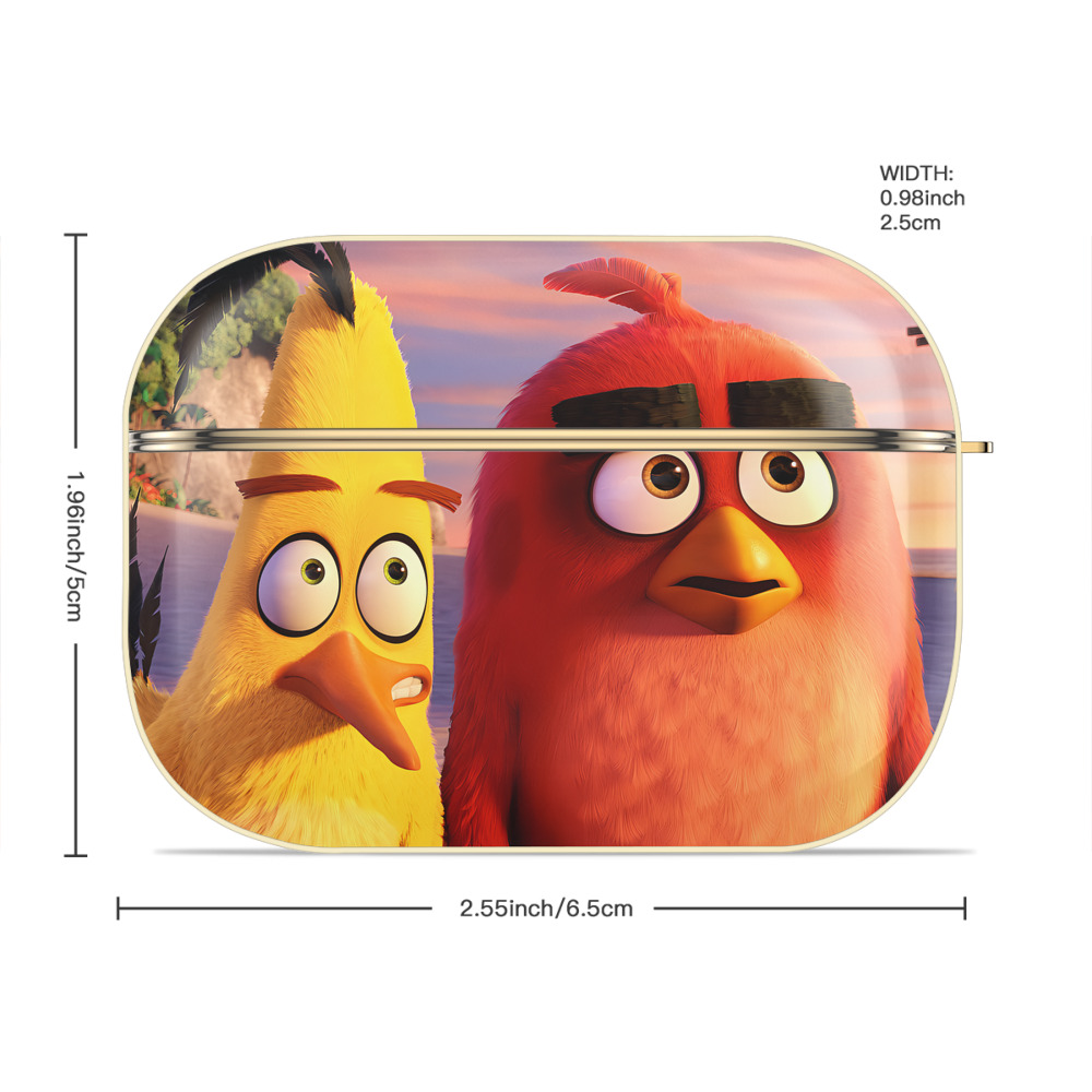 Angry Birds アングリーバード 【AirPods Pro用】ハードシェル保護ケース｜耐衝撃・防指紋・カラビナ付き商品仕様