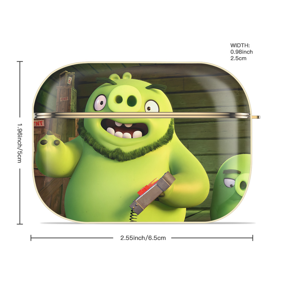 Angry Birds アングリーバード 【AirPods Pro用】ハードシェル保護ケース｜耐衝撃・防指紋・カラビナ付き商品仕様
