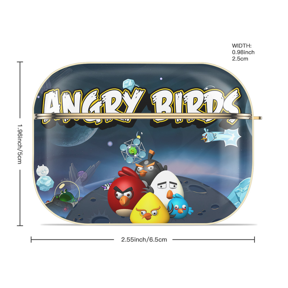 Angry Birds アングリーバード 【AirPods Pro用】ハードシェル保護ケース｜耐衝撃・防指紋・カラビナ付き商品仕様