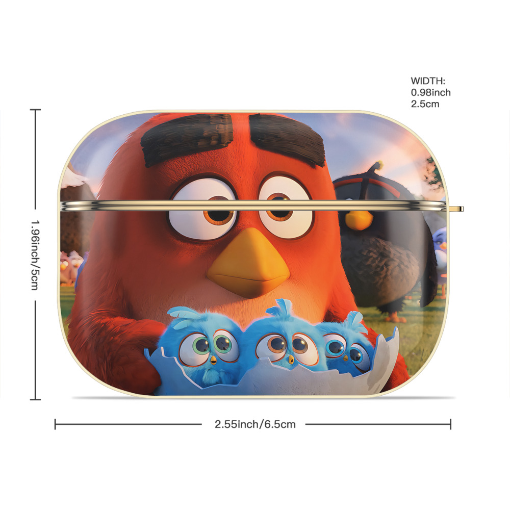 Angry Birds アングリーバード 【AirPods Pro用】ハードシェル保護ケース｜耐衝撃・防指紋・カラビナ付き商品仕様