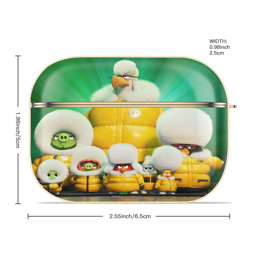 Angry Birds アングリーバード 【AirPods Pro用】ハードシェル保護ケース｜耐衝撃・防指紋・カラビナ付き商品仕様