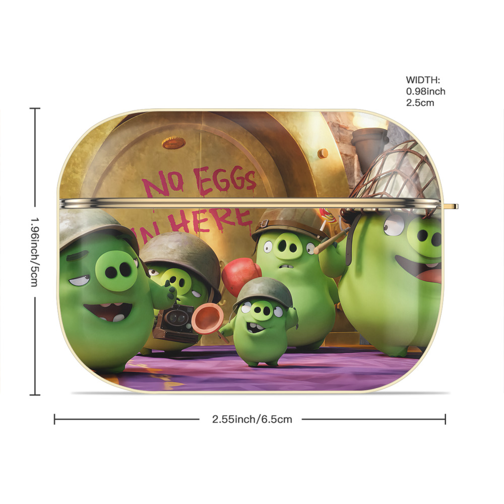 Angry Birds アングリーバード 【AirPods Pro用】ハードシェル保護ケース｜耐衝撃・防指紋・カラビナ付き商品仕様