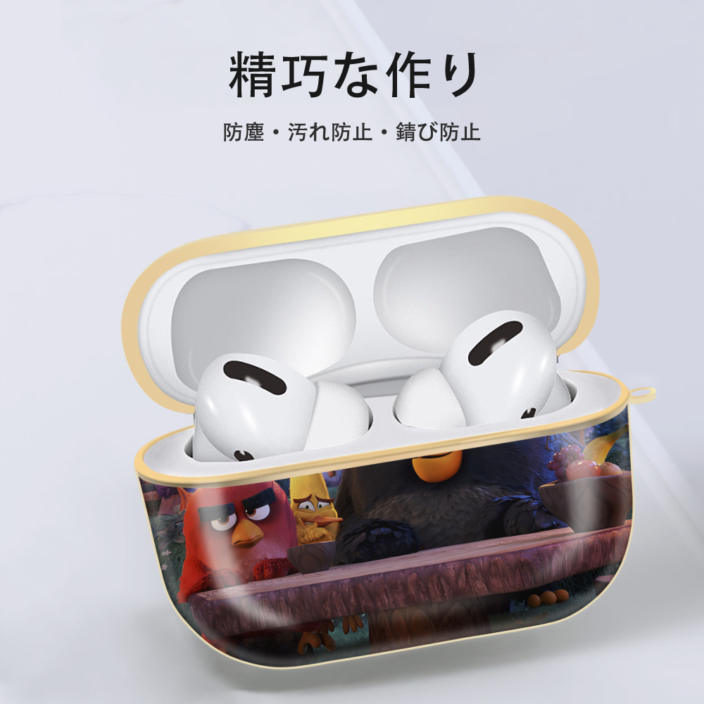 Angry Birds アングリーバード 【AirPods Pro用】ハードシェル保護ケース｜耐衝撃・防指紋・カラビナ付き商品仕様
