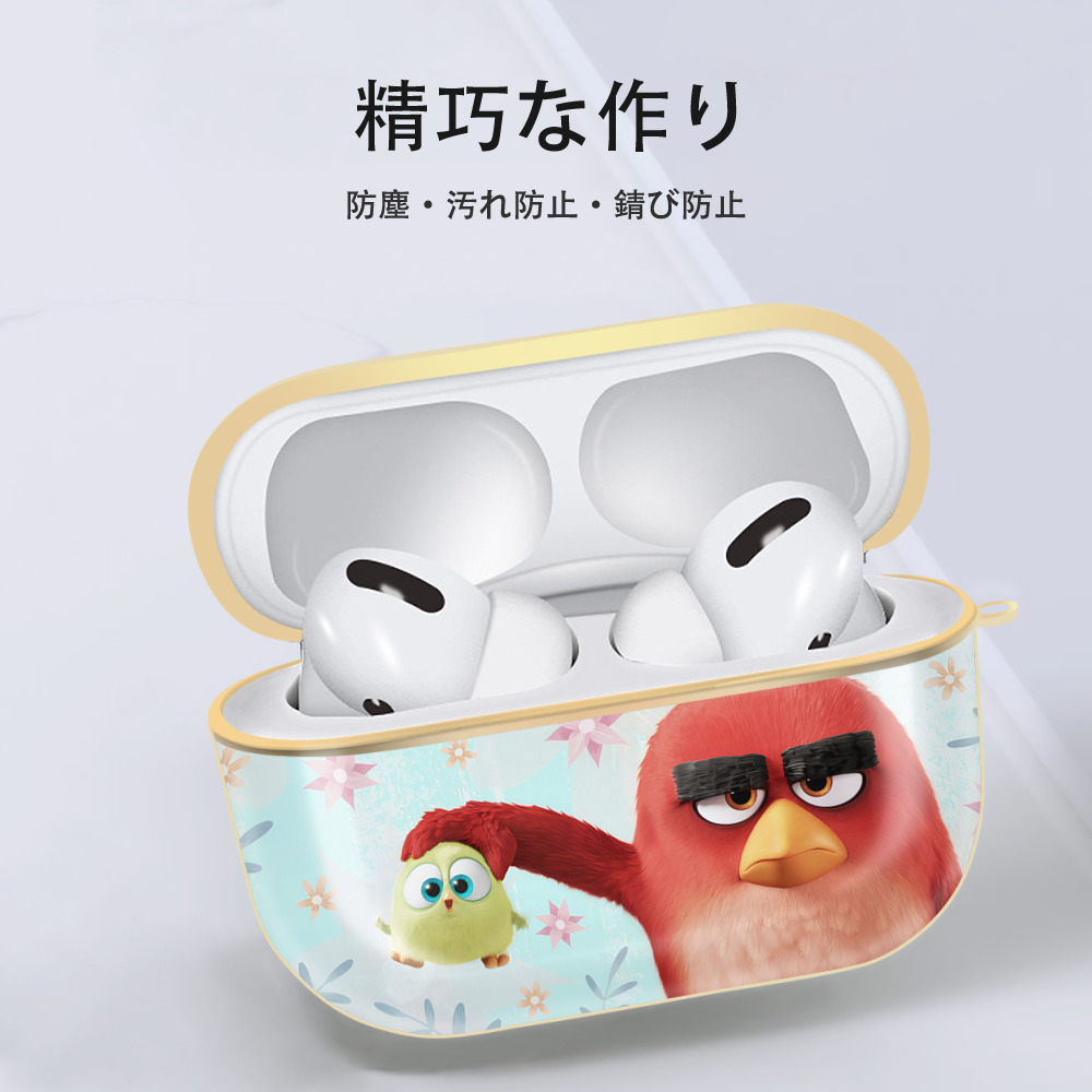Angry Birds アングリーバード 【AirPods Pro用】ハードシェル保護ケース｜耐衝撃・防指紋・カラビナ付き商品仕様