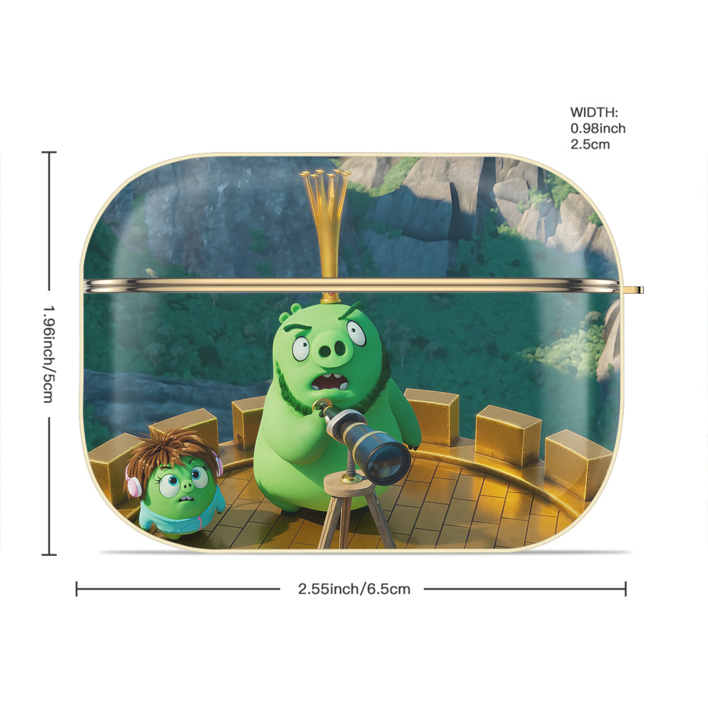 Angry Birds アングリーバード 【AirPods Pro用】ハードシェル保護ケース｜耐衝撃・防指紋・カラビナ付き商品仕様