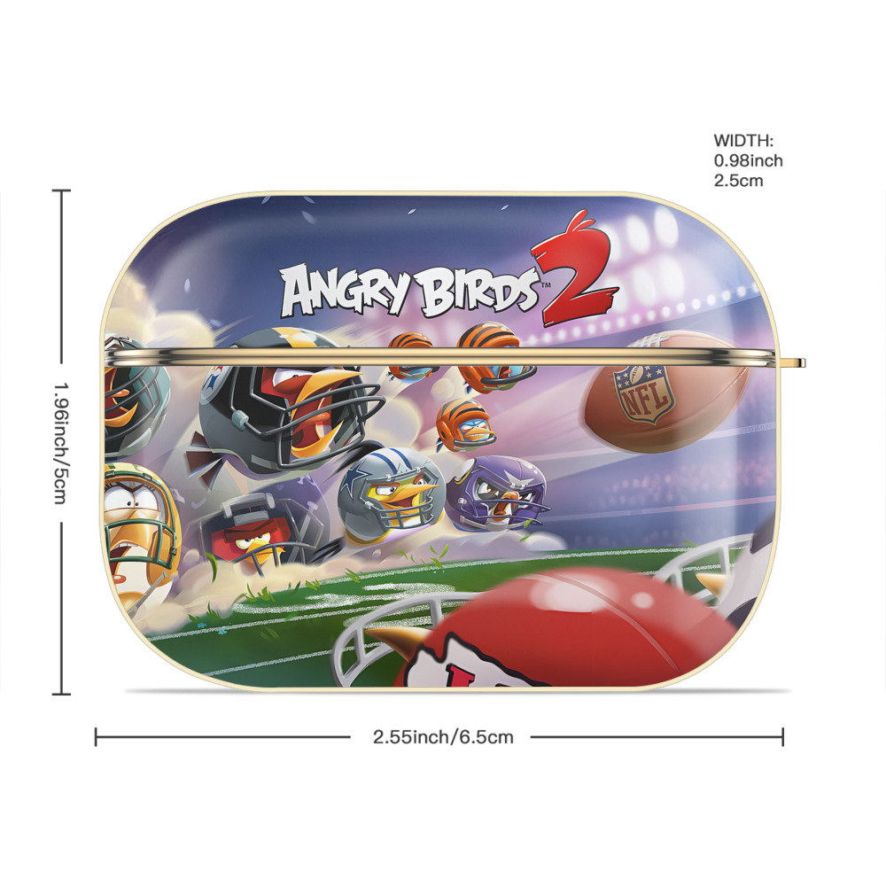 Angry Birds アングリーバード 【AirPods Pro用】ハードシェル保護ケース｜耐衝撃・防指紋・カラビナ付き商品仕様