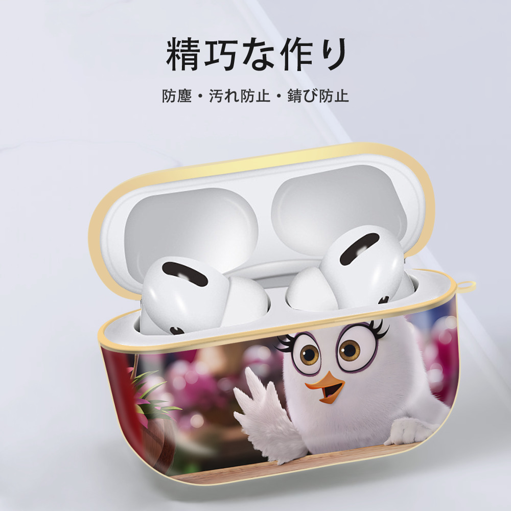 Angry Birds アングリーバード 【AirPods Pro用】ハードシェル保護ケース｜耐衝撃・防指紋・カラビナ付き商品仕様