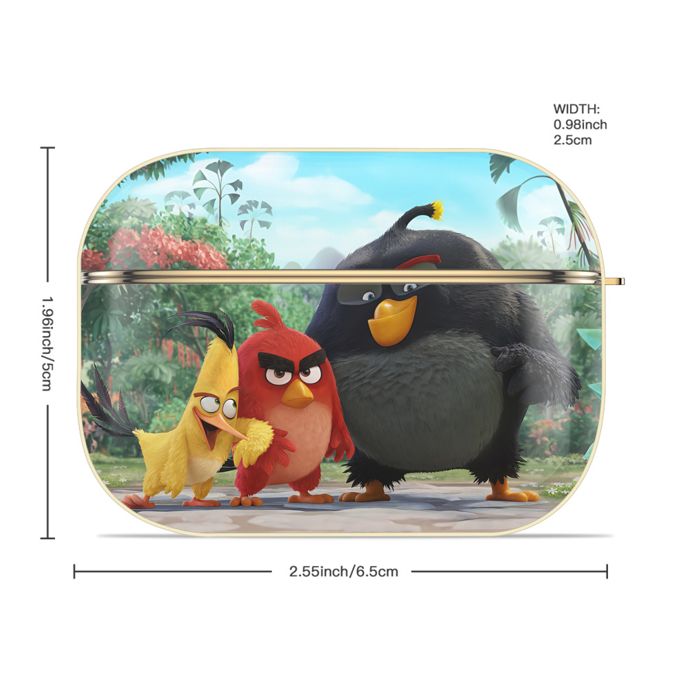 Angry Birds アングリーバード 【AirPods Pro用】ハードシェル保護ケース｜耐衝撃・防指紋・カラビナ付き商品仕様
