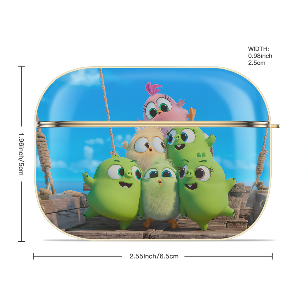 Angry Birds アングリーバード 【AirPods Pro用】ハードシェル保護ケース｜耐衝撃・防指紋・カラビナ付き商品仕様