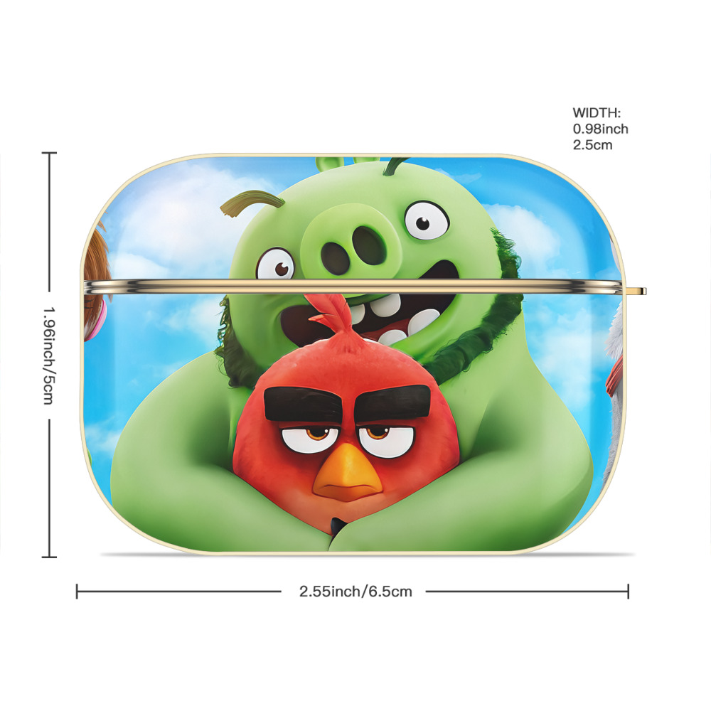 Angry Birds アングリーバード 【AirPods Pro用】ハードシェル保護ケース｜耐衝撃・防指紋・カラビナ付き商品仕様