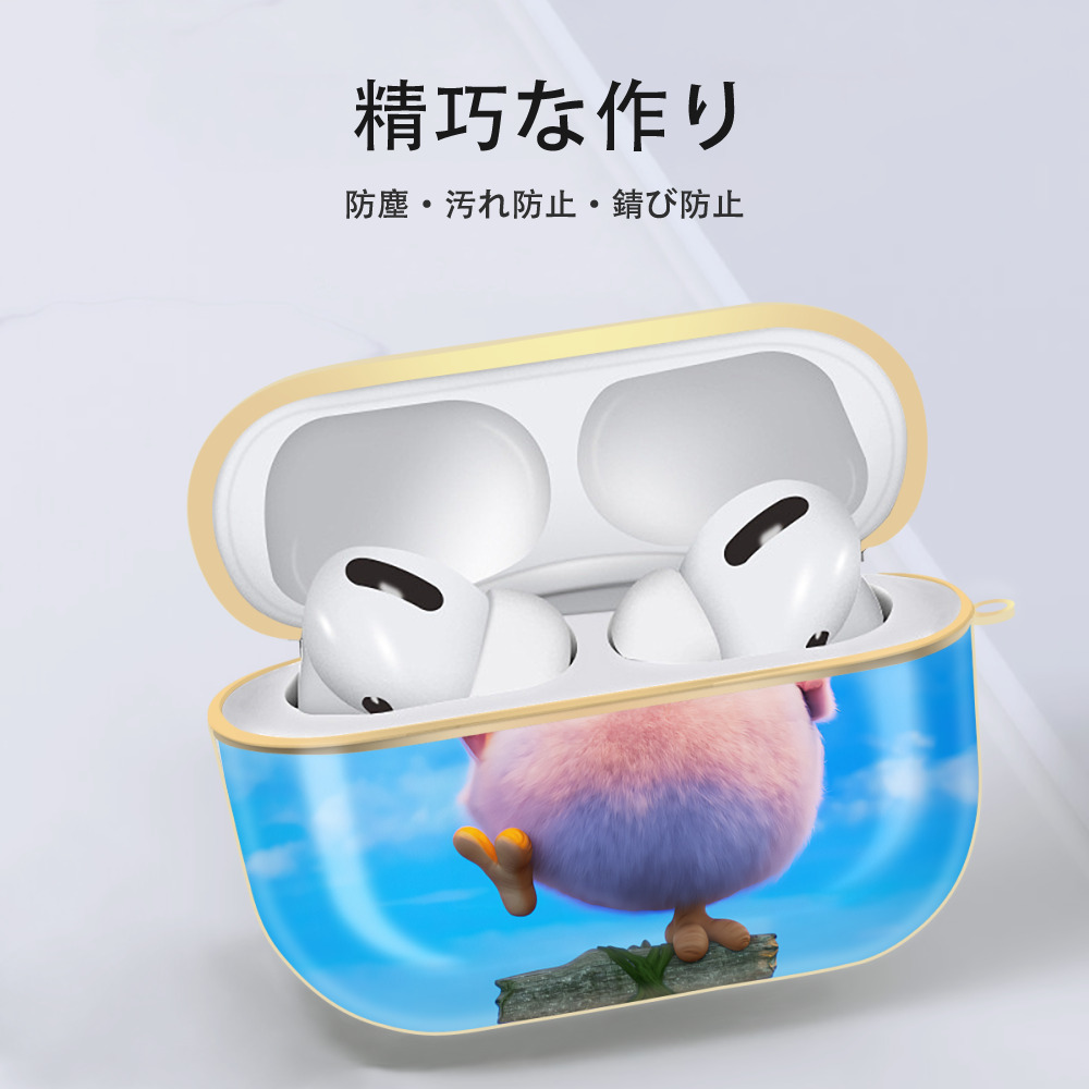 Angry Birds アングリーバード 【AirPods Pro用】ハードシェル保護ケース｜耐衝撃・防指紋・カラビナ付き商品仕様