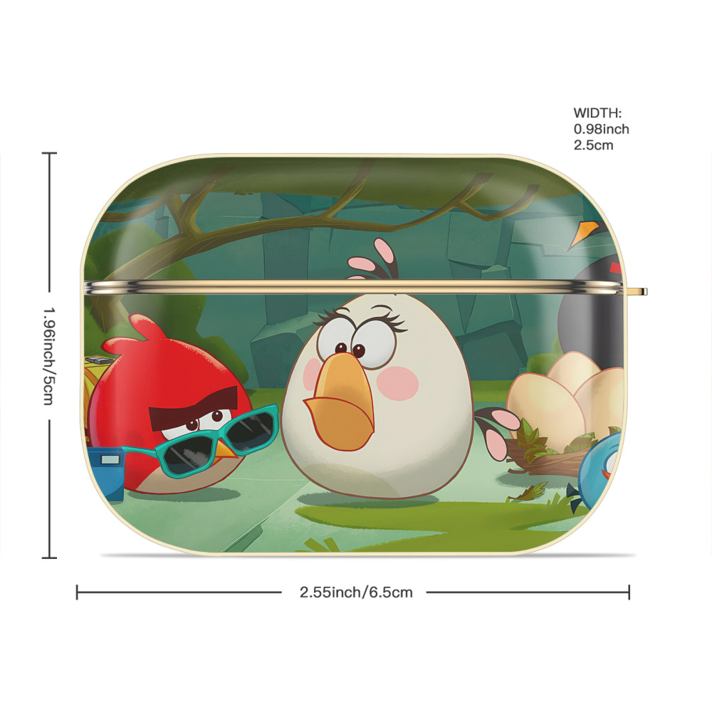 Angry Birds アングリーバード 【AirPods Pro用】ハードシェル保護ケース｜耐衝撃・防指紋・カラビナ付き商品仕様