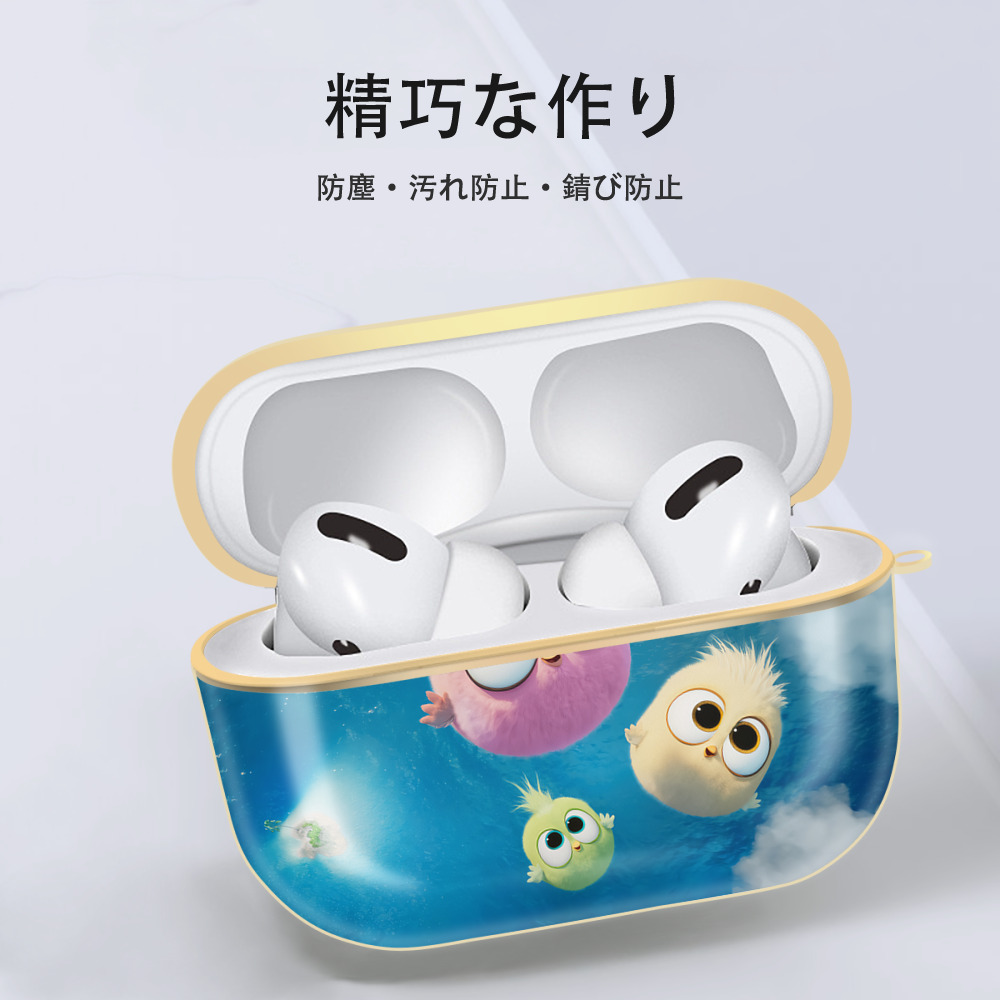 Angry Birds アングリーバード 【AirPods Pro用】ハードシェル保護ケース｜耐衝撃・防指紋・カラビナ付き商品仕様