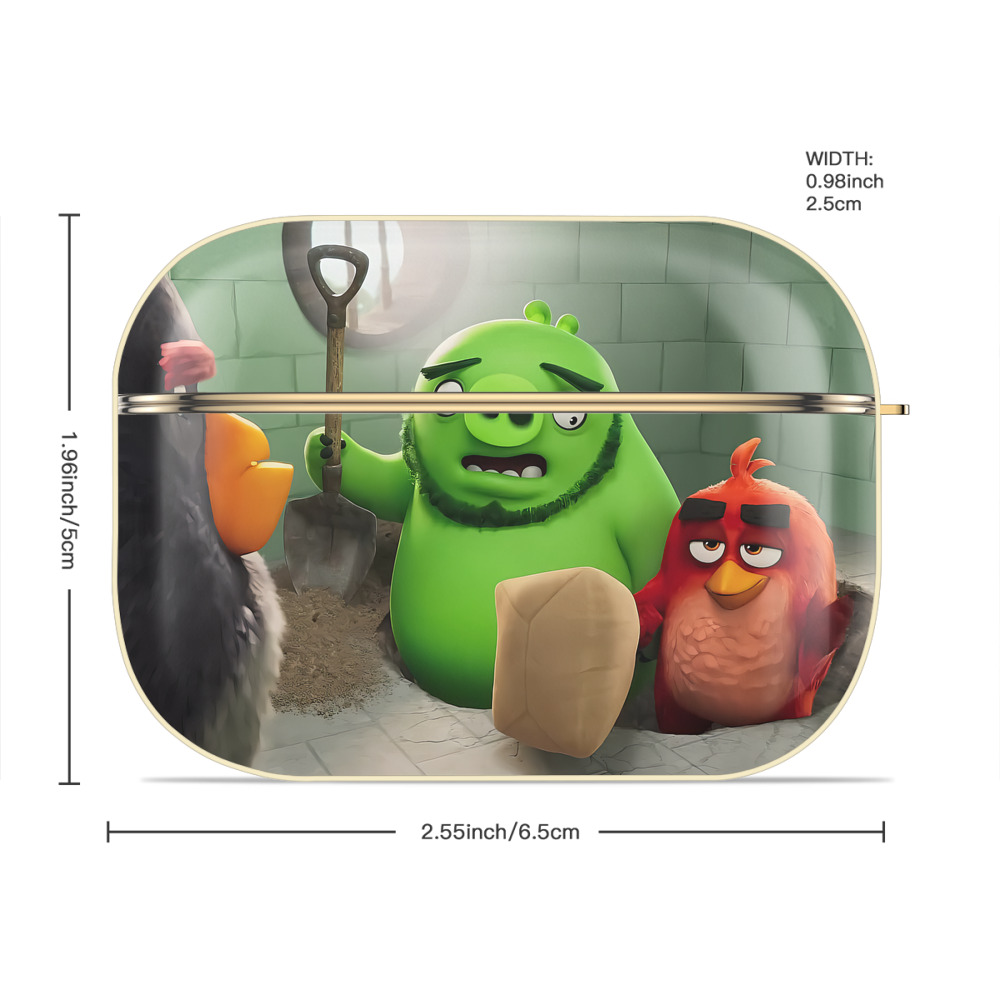 Angry Birds アングリーバード 【AirPods Pro用】ハードシェル保護ケース｜耐衝撃・防指紋・カラビナ付き商品仕様