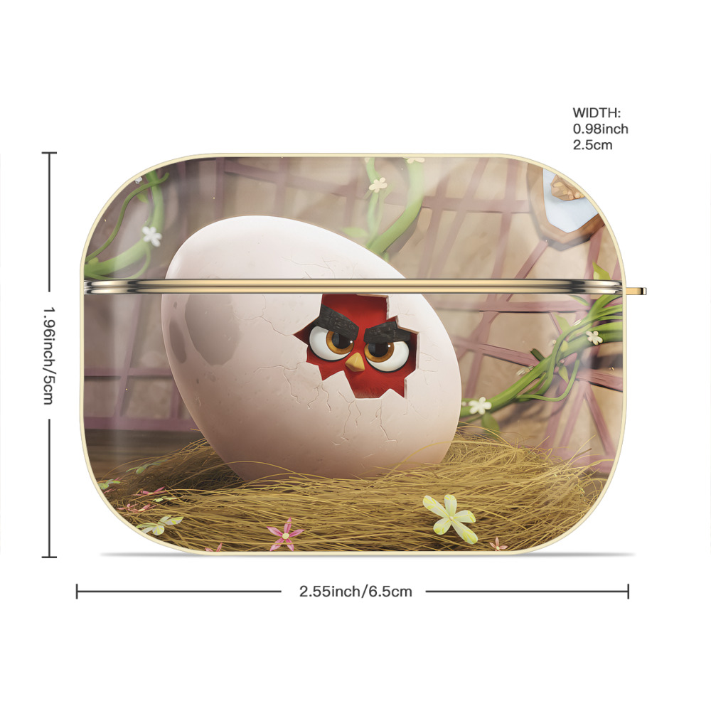 Angry Birds アングリーバード 【AirPods Pro用】ハードシェル保護ケース｜耐衝撃・防指紋・カラビナ付き商品仕様