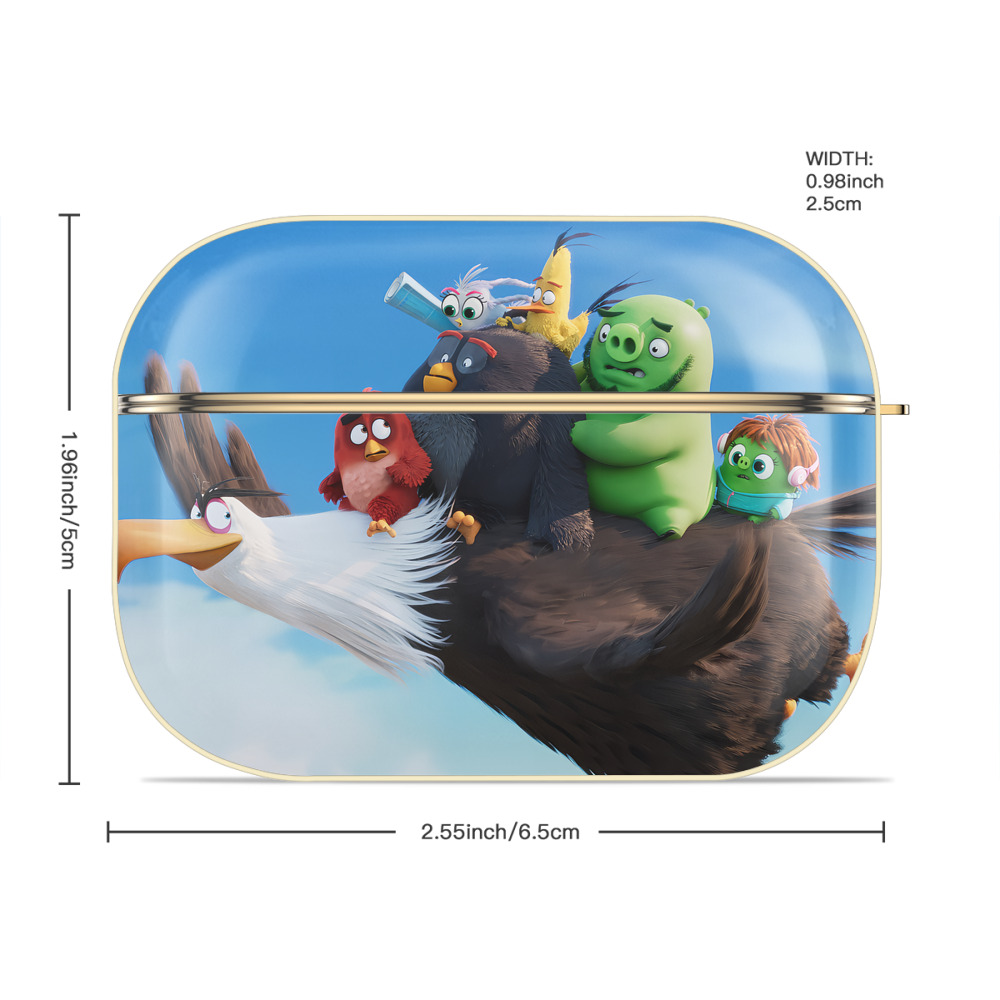 Angry Birds アングリーバード 【AirPods Pro用】ハードシェル保護ケース｜耐衝撃・防指紋・カラビナ付き商品仕様